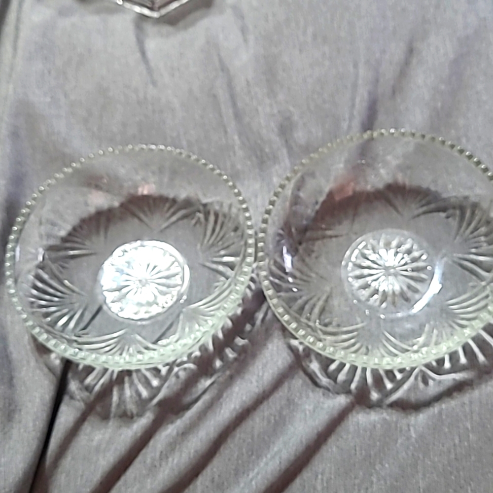 Vintage Darby Crystal Trinket holder